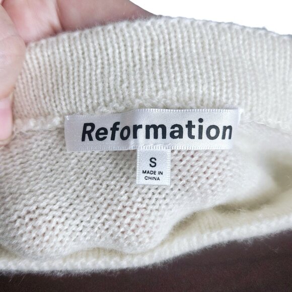 Reformation Sable Cream Cashmere Strapless Tutu‎ Tulle Mini Dress Size S - Picture 4 of 10